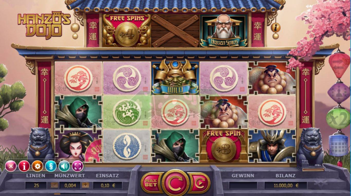 Тематический японский игровой слот «Hanzo’s Dojo» в казино Вулкан Старс